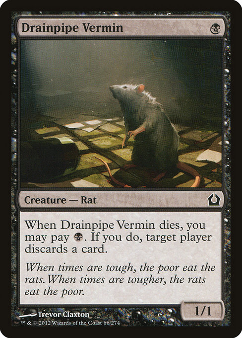 Return to Ravnica - 66 - Drainpipe Vermin - Common - B - Non-foil