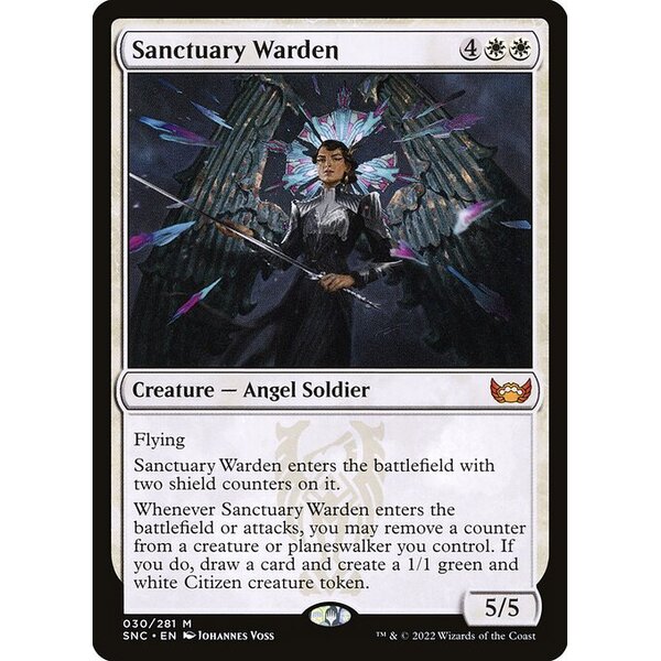 Streets of New Capenna - 30 - Sanctuary Warden - Mythic - W - Foil