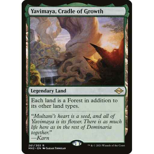 Modern Horizons 2 - 261 - Yavimaya, Cradle of Growth - Rare - C - Non-foil