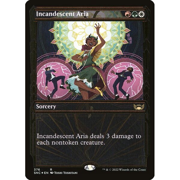 Streets of New Capenna - 376 - Incandescent Aria - Rare - Multi - Foil