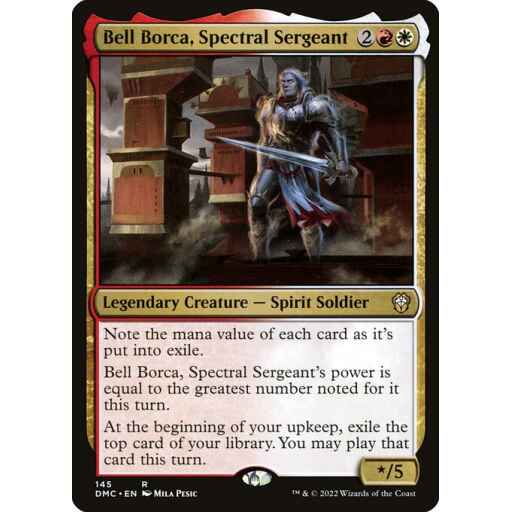 Dominaria United Commander - 145 - Bell Borca, Spectral Sergeant - Rare - WR - Non-foil