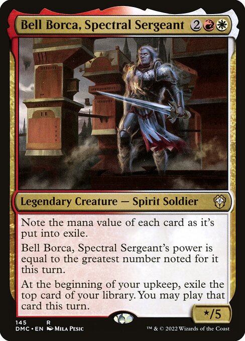 Dominaria United Commander - 145 - Bell Borca, Spectral Sergeant - Rare - WR - Non-foil