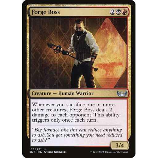 Streets of New Capenna - 189 - Forge Boss - Uncommon - BR - Foil