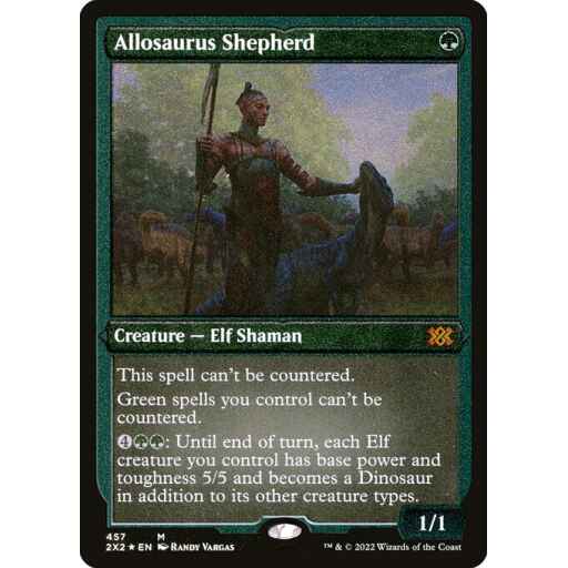 Double Masters 2022 - 457 - Allosaurus Shepherd - Mythic - G - Non-foil