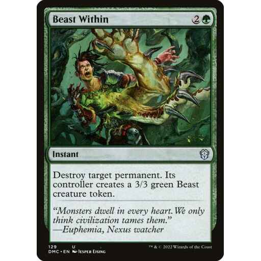 Dominaria United Commander - 129 - Beast Within - Uncommon - G - Non-foil