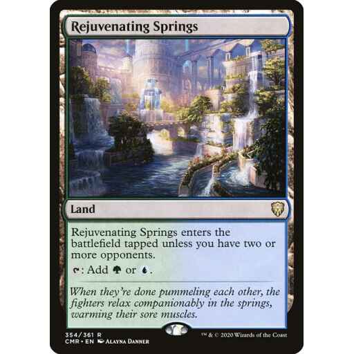 Commander Legends - 354 - Rejuvenating Springs - Rare - C - Foil