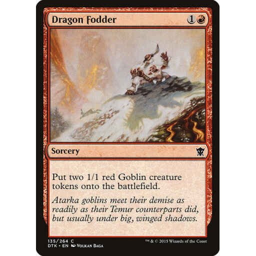 Dragons of Tarkir - 135 - Dragon Fodder - Common - R - Non-foil