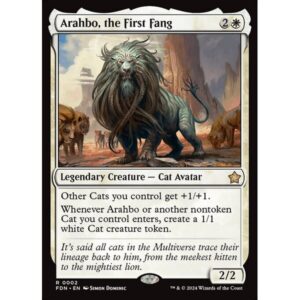 Foundations - 2 - Arahbo, the First Fang - Rare - W - Foil