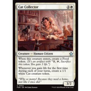 Foundations - 4 - Cat Collector - Uncommon - W - Foil