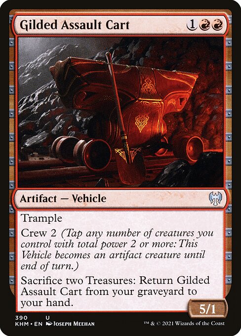 Kaldheim - 390 - Gilded Assault Cart - Uncommon - R - Non-foil