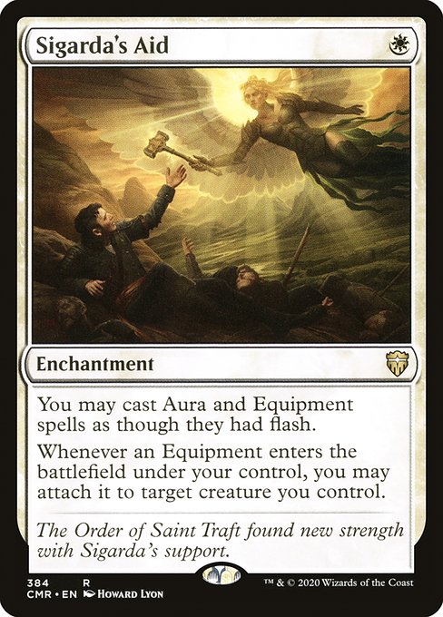 Commander Legends - 384 - Sigarda's Aid - Rare - W - Non-foil