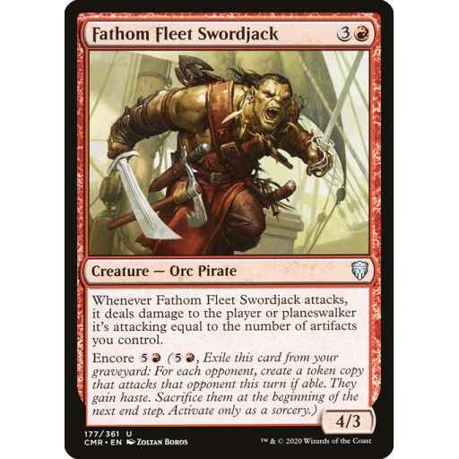 Commander Legends - 177 - Fathom Fleet Swordjack - Uncommon - R - Foil
