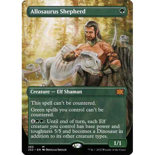 Double Masters 2022 - 365 - Allosaurus Shepherd - Mythic - G - Foil