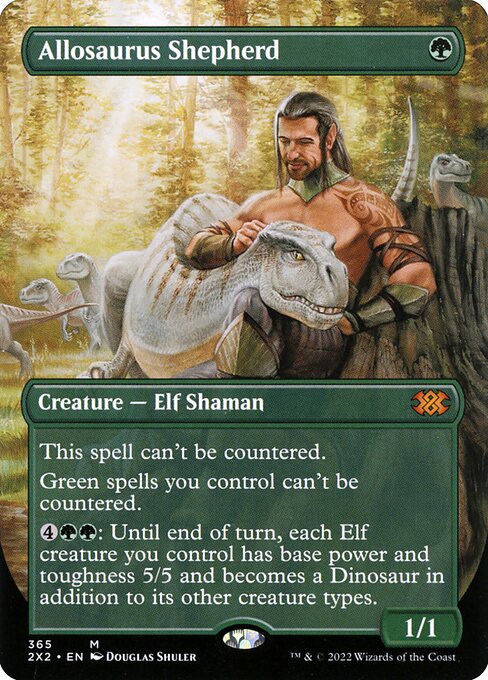 Double Masters 2022 - 365 - Allosaurus Shepherd - Mythic - G - Foil