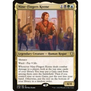 Commander Legends: Battle for Baldur's Gate - 289 - Nine-Fingers Keene - Rare - Multi - Non-foil