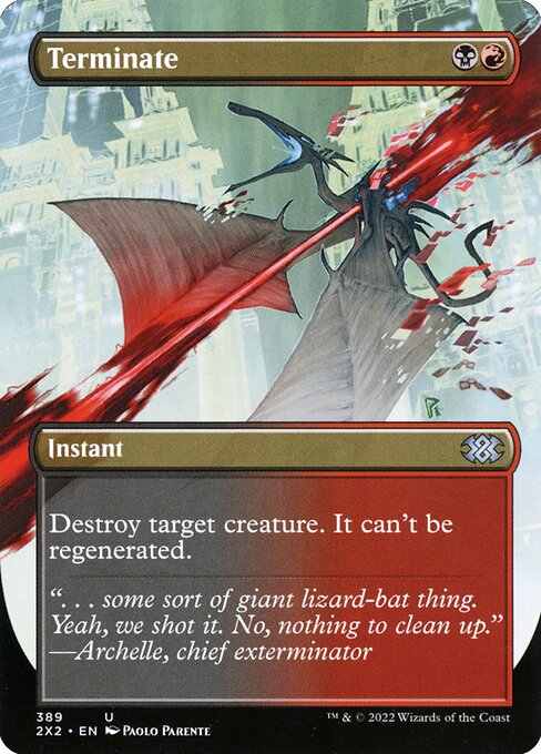 Double Masters 2022 - 389 - Terminate - Uncommon - BR - Foil