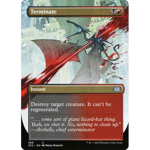 Double Masters 2022 - 389 - Terminate - Uncommon - BR - Non-foil