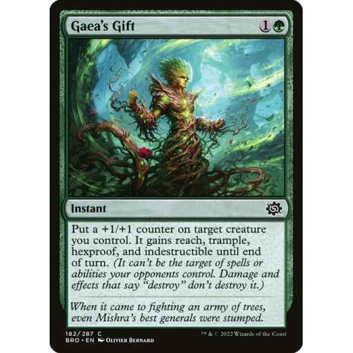 The Brothers' War - 182 - Gaea's Gift - Common - G - Foil