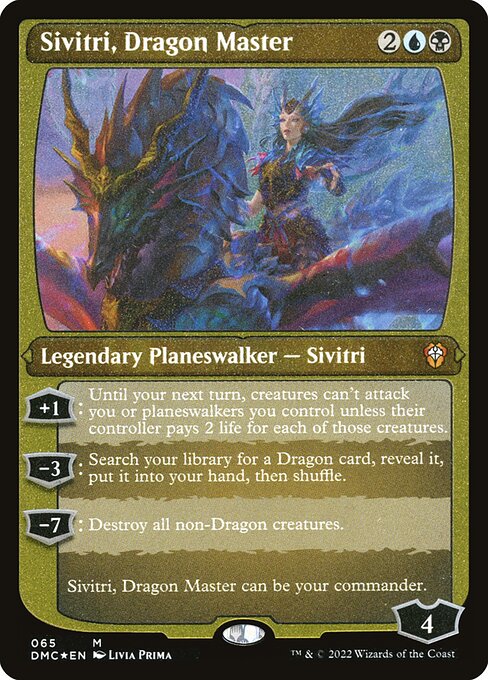Dominaria United Commander - 65 - Sivitri, Dragon Master - Mythic - UB - Non-foil
