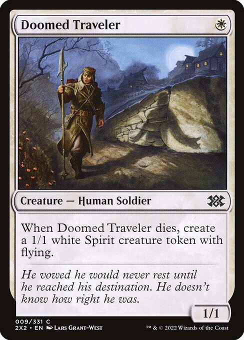 Double Masters 2022 - 9 - Doomed Traveler - Common - W - Foil