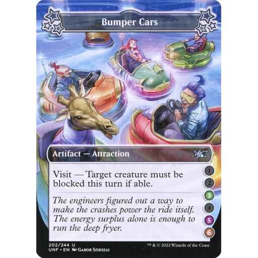 Unfinity - 202e - Bumper Cars - Uncommon - C - Foil