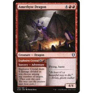 Commander Legends: Battle for Baldur's Gate - 160 - Amethyst Dragon // Explosive Crystal - Uncommon - R - Foil