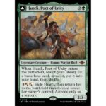 The Lost Caverns of Ixalan - 189 - Huatli, Poet of Unity // Roar of the Fifth People - Mythic - C - Non-foil (Front)
