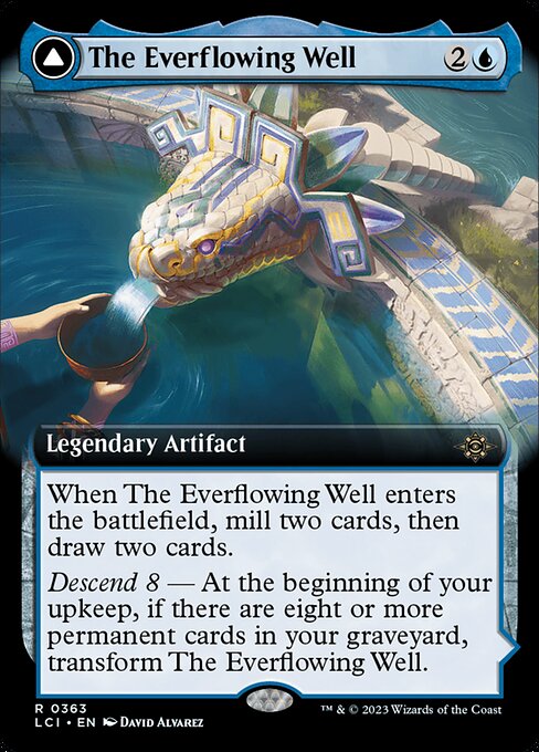 The Lost Caverns of Ixalan - 363 - The Everflowing Well // The Myriad Pools - Rare - C - Non-foil (Front)