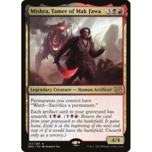 The Brothers' War - 217 - Mishra, Tamer of Mak Fawa - Rare - BR - Non-foil