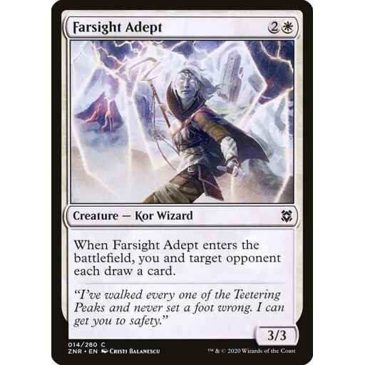 Zendikar Rising - 14 - Farsight Adept - Common - W - Foil