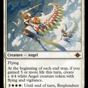The Lost Caverns of Ixalan - 32 - Resplendent Angel - Mythic - W - Non-foil (Front)