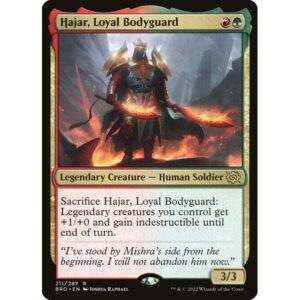The Brothers' War - 211 - Hajar, Loyal Bodyguard - Rare - RG - Foil