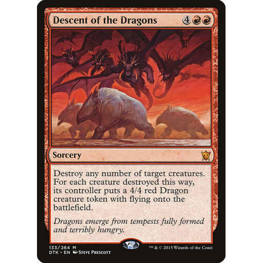 Dragons of Tarkir - 133 - Descent of the Dragons - Mythic - R - Non-foil