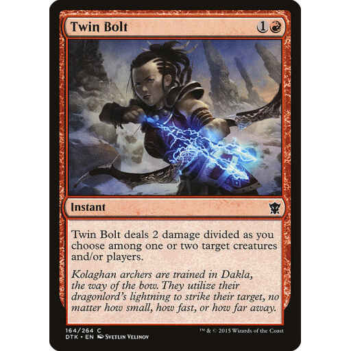 Dragons of Tarkir - 164 - Twin Bolt - Common - R - Non-foil