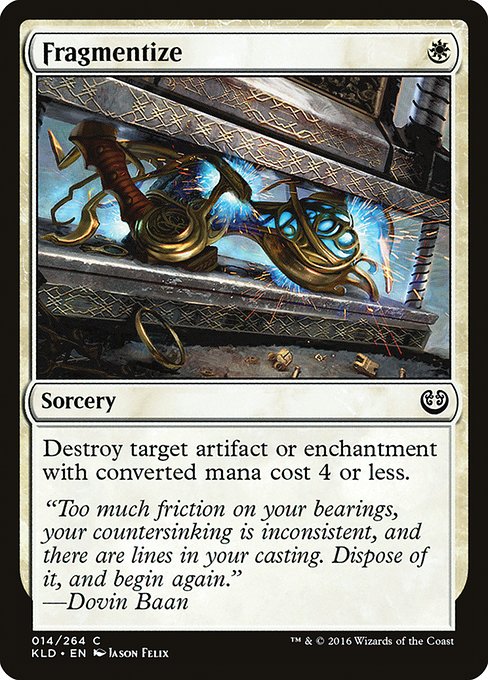 Kaladesh - 14 - Fragmentize - Common - W - Non-foil (Front)