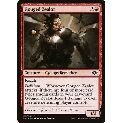 Modern Horizons 2 - 131 - Gouged Zealot - Common - R - Foil