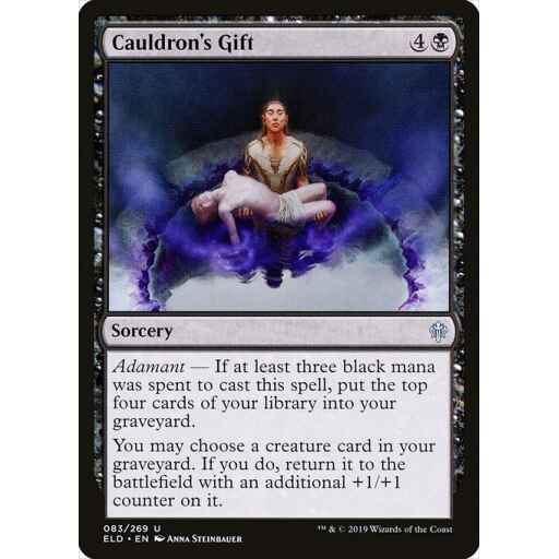 Throne of Eldraine - 83 - Cauldron's Gift - Uncommon - B - Foil