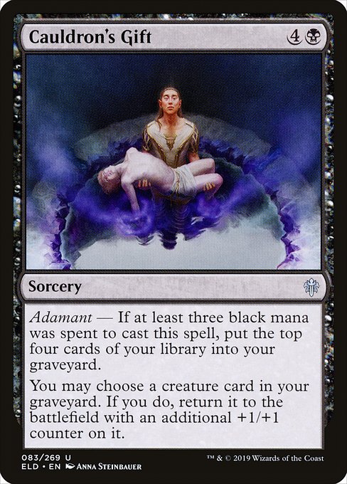 Throne of Eldraine - 83 - Cauldron's Gift - Uncommon - B - Non-foil