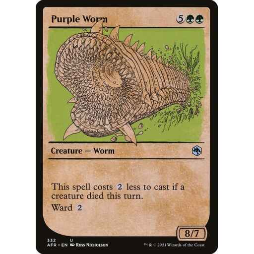 Adventures in the Forgotten Realms - 332 - Purple Worm - Uncommon - G - Foil