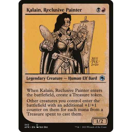 Adventures in the Forgotten Realms - 342 - Kalain, Reclusive Painter - Uncommon - BR - Non-foil