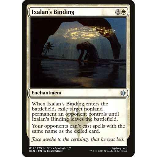 Ixalan - 17 - Ixalan's Binding - Uncommon - W - Foil