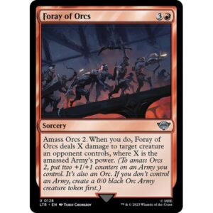 The Lord of the Rings: Tales of Middle-earth - 128 - Foray of Orcs - Uncommon - R - Foil
