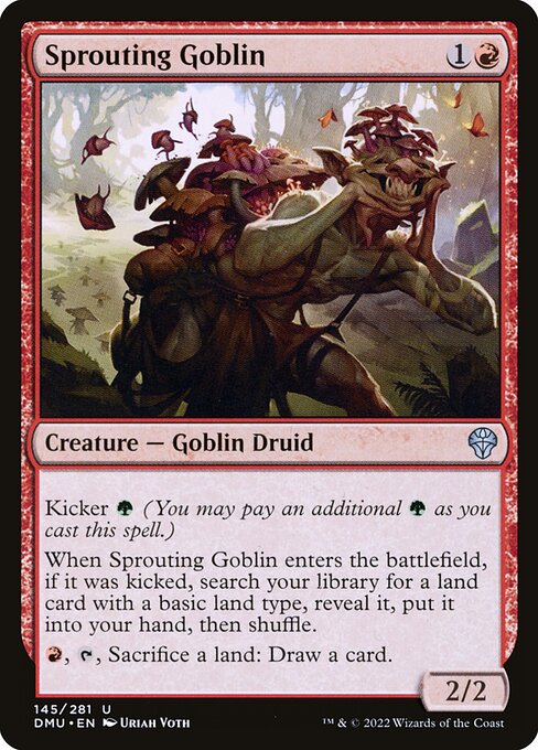 Dominaria United - 145 - Sprouting Goblin - Uncommon - R - Non-foil