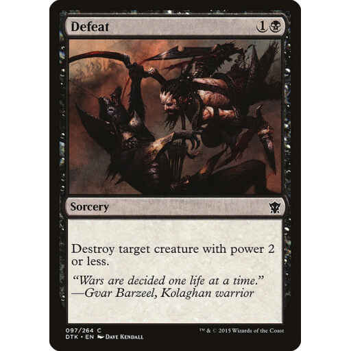 Dragons of Tarkir - 97 - Defeat - Common - B - Foil