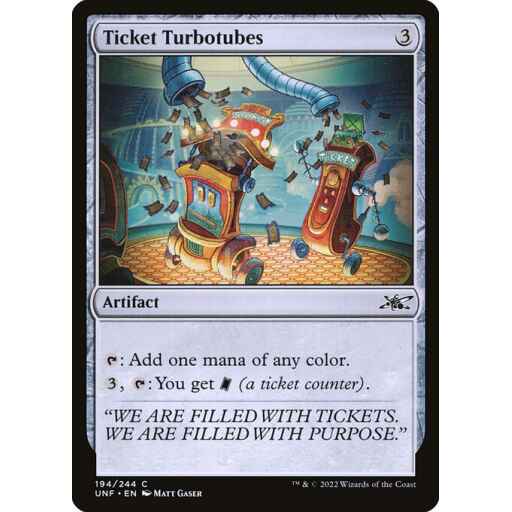 Unfinity - 194 - Ticket Turbotubes - Common - C - Non-foil