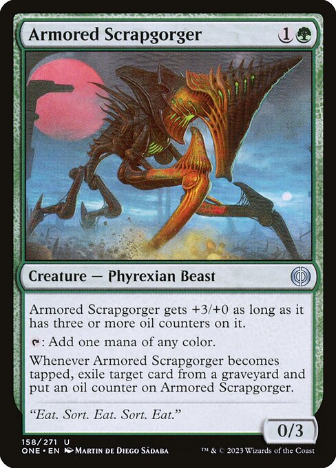 Phyrexia: All Will Be One - 158 - Armored Scrapgorger - Uncommon - G - Non-foil