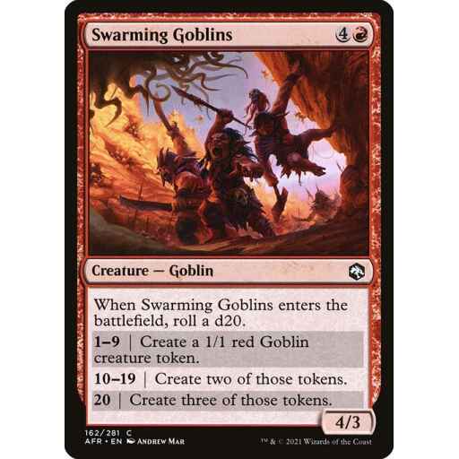 Adventures in the Forgotten Realms - 162 - Swarming Goblins - Common - R - Foil