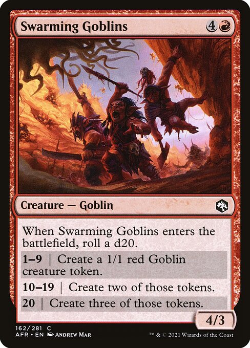Adventures in the Forgotten Realms - 162 - Swarming Goblins - Common - R - Foil