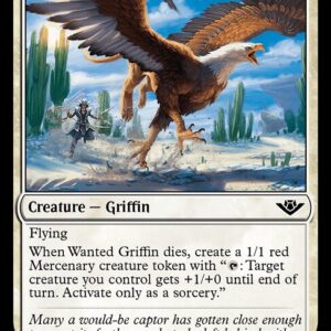 Outlaws of Thunder Junction - 38 - Wanted Griffin - Common - W - Foil