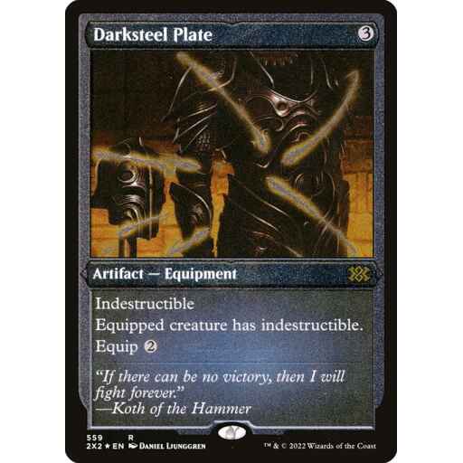 Double Masters 2022 - 559 - Darksteel Plate - Rare - C - Non-foil